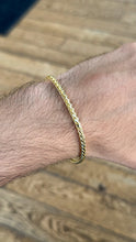 Cargar imagen en el visor de la galería, Pulsera Franco 4mm Oro 10k

